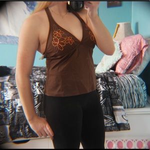 Brown Tankini Top